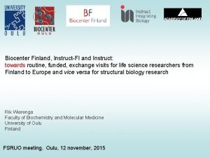 Biocenter finland Biocenter finland