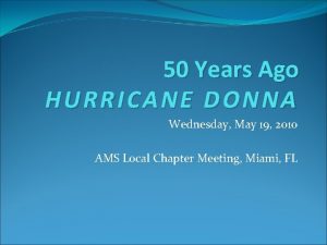 What year was hurricane donna