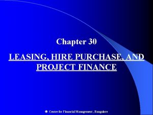 Finance lease vs hire purchase