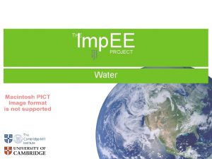 Imp EE THE Improving Engineering Education PROJECT Water