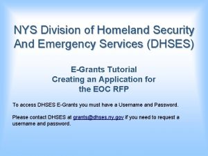 Nys department of homeland security