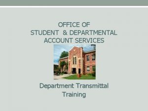 Nau student and departmental account services