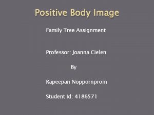 Family tree assignment