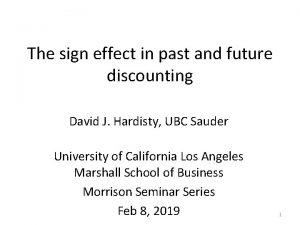 The sign effect in past and future discounting