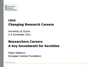 University of zurich careers