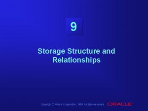 Oracle storage structure