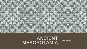 Mesopotamia language