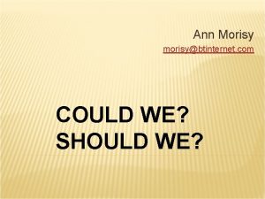 Ann morisy