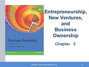 Entrepreneurship new ventures and business ownership