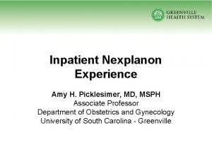 Nexplanon benefit investigation