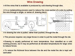 Simple wire drawing