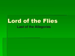 Lord of the flies religious allegory