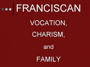 Franciscan vocation