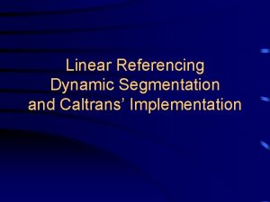 Caltrans postmile tool