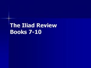 Iliad book review