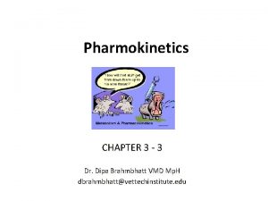 Pharmokinetics CHAPTER 3 3 Dr Dipa Brahmbhatt VMD
