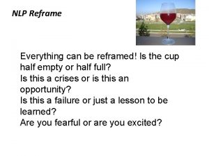 Nlp reframe Nlp reframe