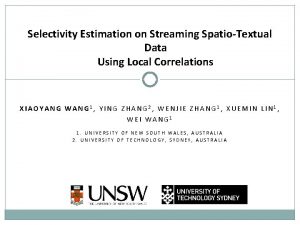 Selectivity Estimation on Streaming SpatioTextual Data Using Local