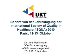 International society for quality in healthcare