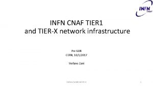 INFN CNAF TIER 1 and TIERX network infrastructure