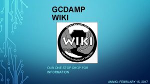 One stop wiki