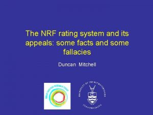 Nrf appeal