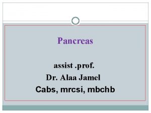 Body of pancreas