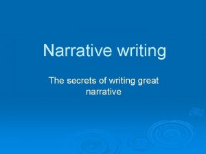 What makes a good story What makes a good story