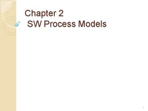 Chapter 2 SW Process Models 1 Important Announcement