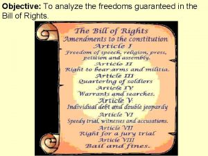Objective To analyze the freedoms guaranteed in the