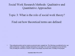 Social Work Research Methods Qualitative and Quantitative Approaches