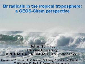 Br radicals in the tropical troposphere a GEOSChem