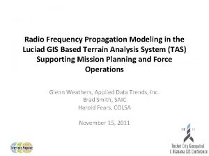 Rf propagation modeling software