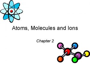 Atoms Molecules and Ions Chapter 2 Daltons Atomic