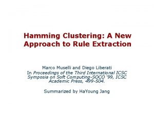 Hamming's rule Hamming's rule