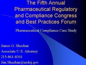 Pharmaceutical compliance congress