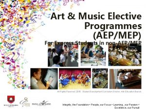 Art elective programme