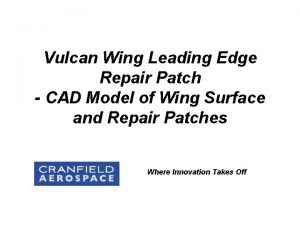 Vulcan Wing Leading Edge Repair Patch CAD Model