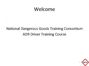 National dangerous goods training consortium