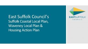 Waveney local plan