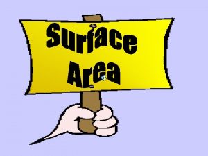 What does surface area represent