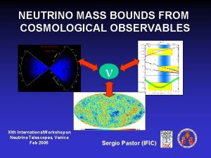 NEUTRINO MASS BOUNDS FROM COSMOLOGICAL OBSERVABLES XIth International