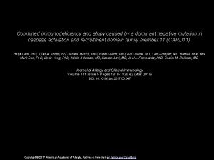 Combined immunodeficiency and atopy caused by a dominant