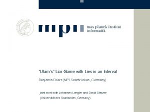 Ulams Liar Game with Lies in an Interval