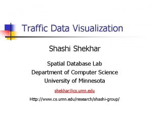 Traffic data visualization