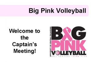 Big pink volleyball