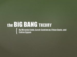 The bi bang theory