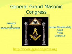 General grand masonic congress
