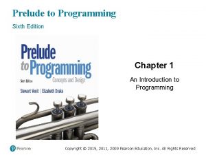 Prelude to programming 6th edition
