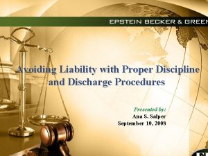 Avoiding Liability with Proper Discipline and Discharge Procedures